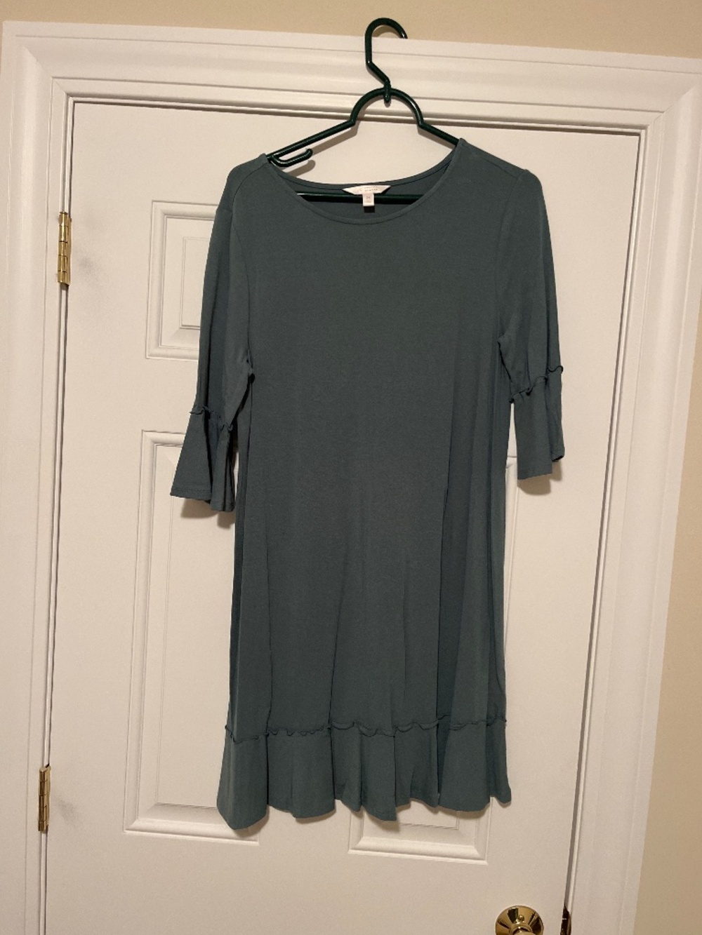 LC Cute dress pair with tights and boots!